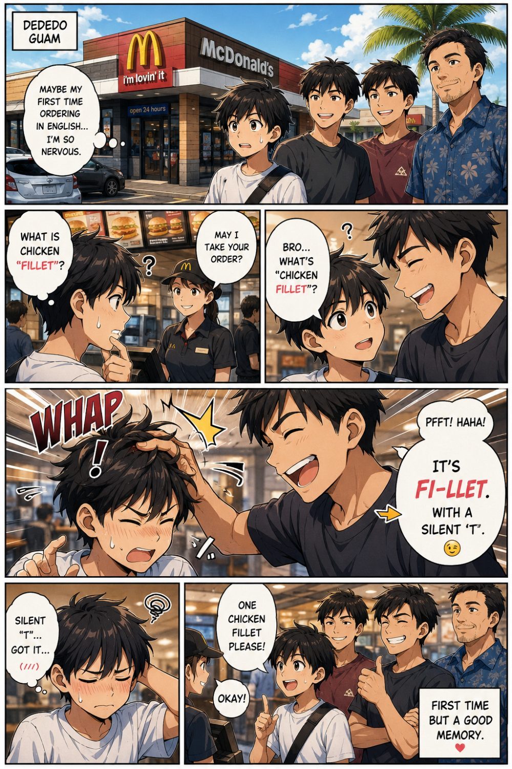 First Time Ordering in English